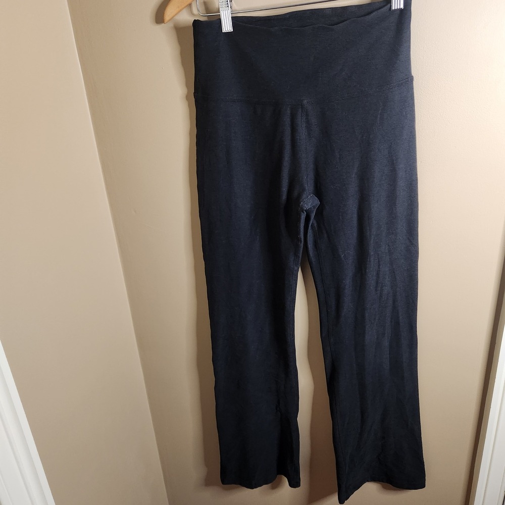 Beyond Yoga Spacedye High Waisted Wide Leg Pants Black Large L Made in USA